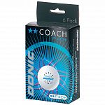Мячи для настольного тенниса DONIC Coach P40+ 2* бел. 6 шт.