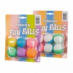 Мячи для настольного тенниса Tibhar FUN BALLS, 6 шт.
